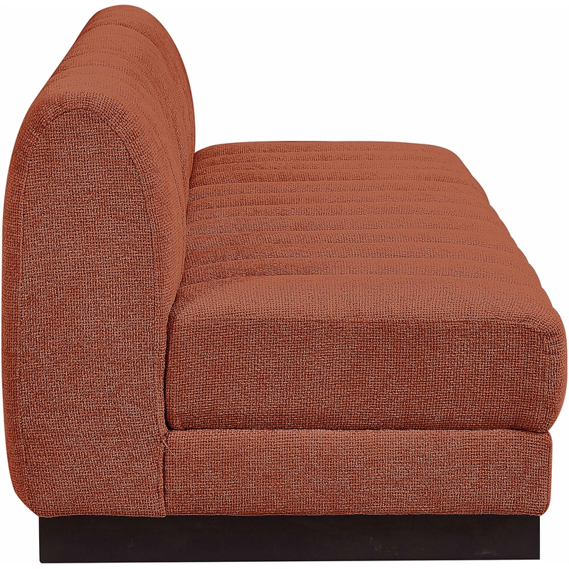 Pemberly Row Modern / Contemporary Cognac Fabric 3pc. Modular Sofa