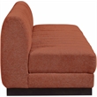 Pemberly Row Modern / Contemporary Cognac Fabric 3pc. Modular Sofa