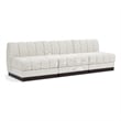 Pemberly Row Modern / Contemporary Cream Fabric 3pc. Modular Sofa