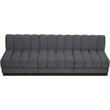 Pemberly Row Modern / Contemporary Grey Fabric 3pc. Modular Sofa