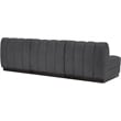 Pemberly Row Modern / Contemporary Grey Fabric 3pc. Modular Sofa