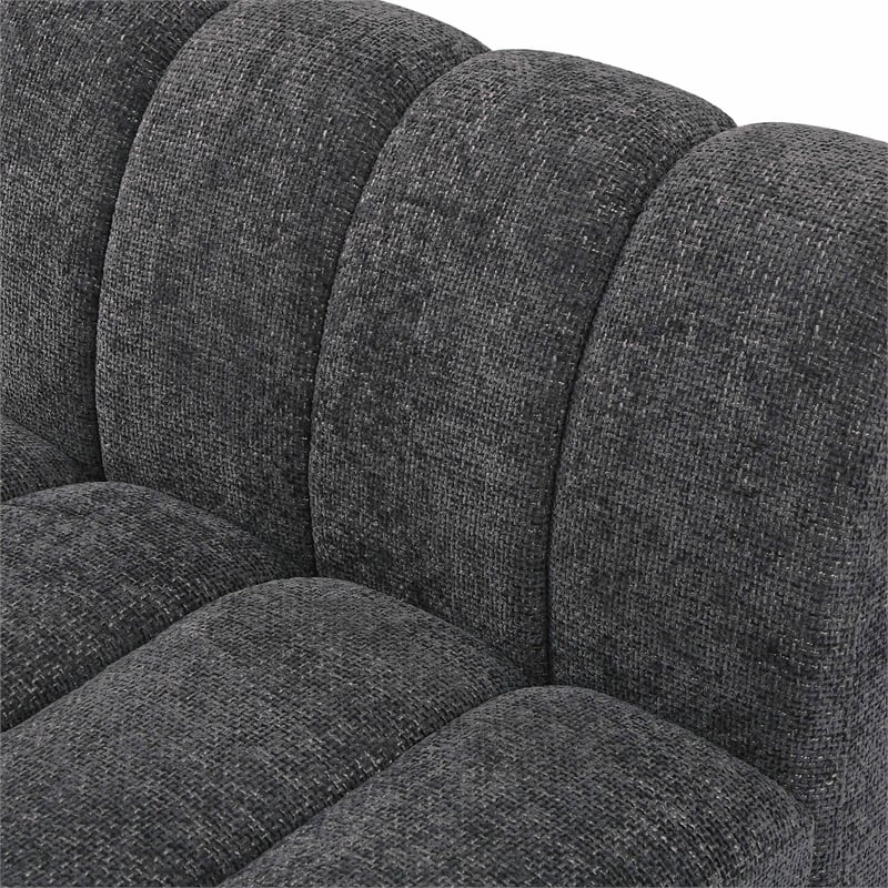 Pemberly Row Modern / Contemporary Grey Fabric 3pc. Modular Sofa