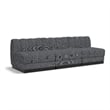 Pemberly Row Modern / Contemporary Grey Fabric 3pc. Modular Sofa