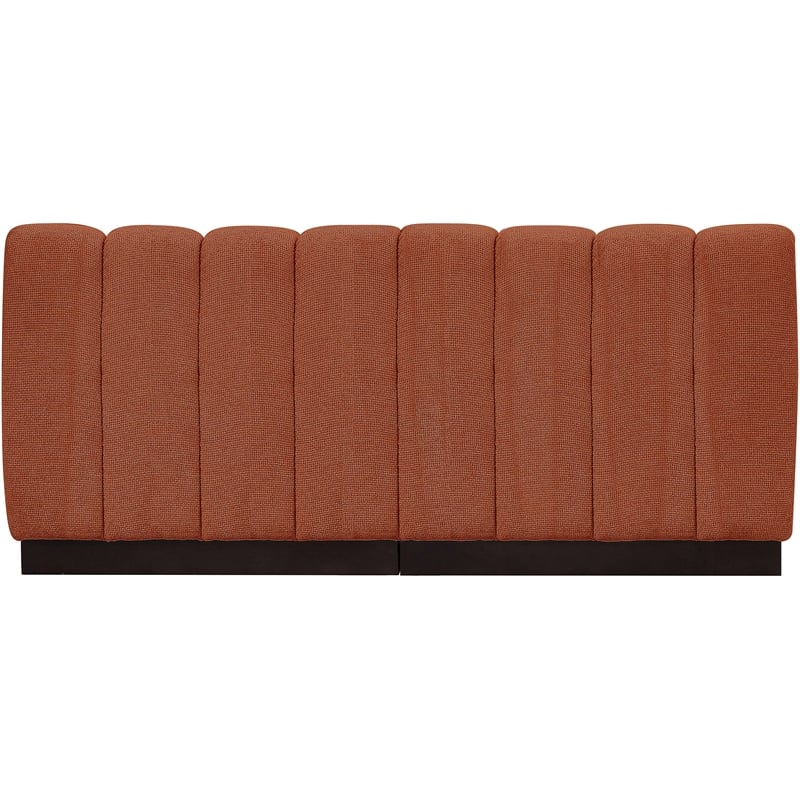 Pemberly Row Modern / Contemporary Cognac Fabric 2pc. Modular Sofa
