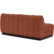 Pemberly Row Modern / Contemporary Cognac Fabric 2pc. Modular Sofa