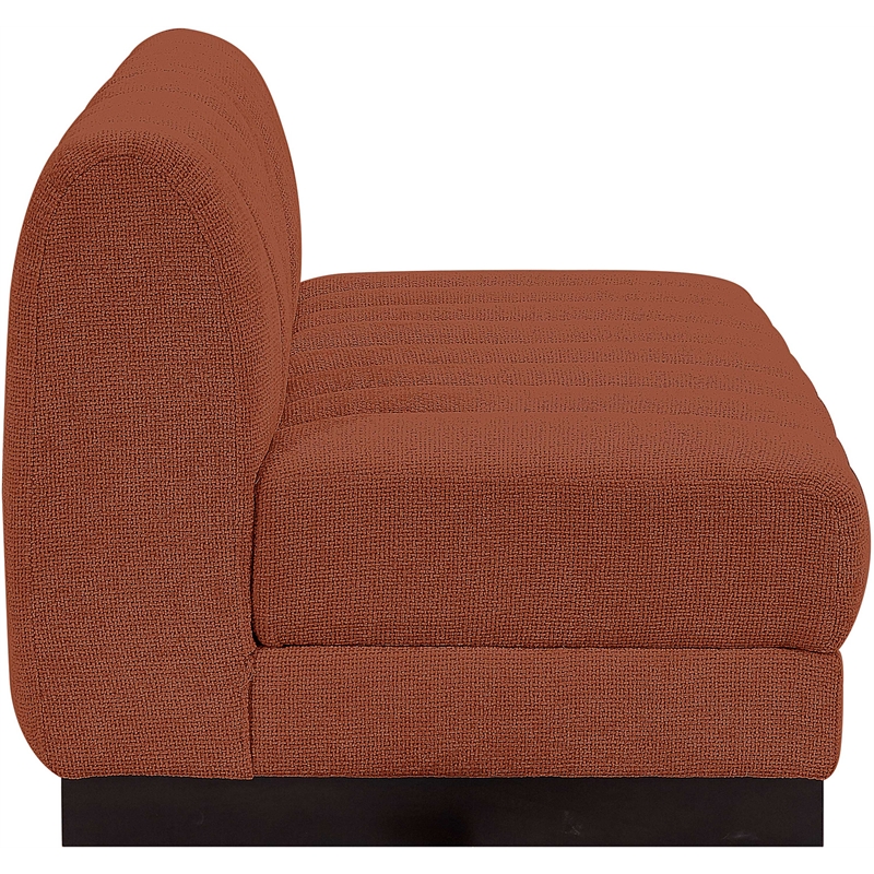 Pemberly Row Modern / Contemporary Cognac Fabric 2pc. Modular Sofa
