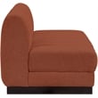 Pemberly Row Modern / Contemporary Cognac Fabric 2pc. Modular Sofa