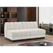 Pemberly Row Modern / Contemporary Cream Fabric 2pc. Modular Sofa