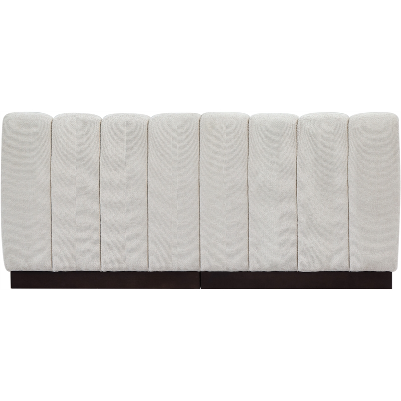 Pemberly Row Modern / Contemporary Cream Fabric 2pc. Modular Sofa