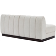 Pemberly Row Modern / Contemporary Cream Fabric 2pc. Modular Sofa