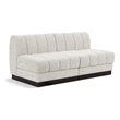 Pemberly Row Modern / Contemporary Cream Fabric 2pc. Modular Sofa
