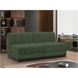 Pemberly Row Modern / Contemporary Green Fabric 2pc. Modular Sofa