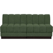 Pemberly Row Modern / Contemporary Green Fabric 2pc. Modular Sofa