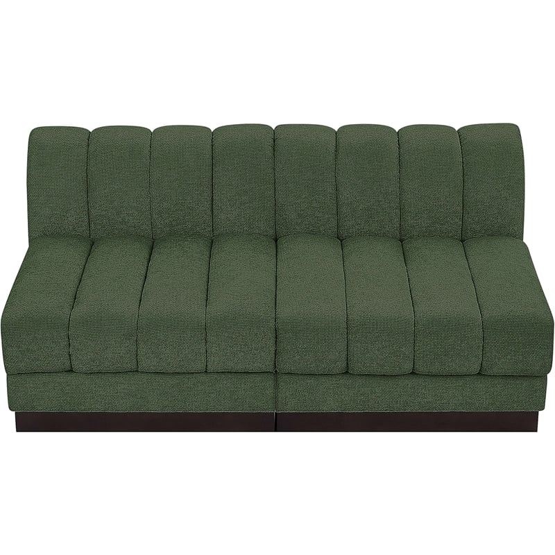 Pemberly Row Modern / Contemporary Green Fabric 2pc. Modular Sofa