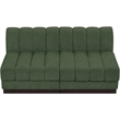 Pemberly Row Modern / Contemporary Green Fabric 2pc. Modular Sofa