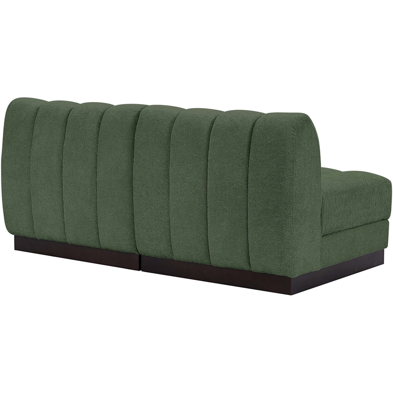 Pemberly Row Modern / Contemporary Green Fabric 2pc. Modular Sofa