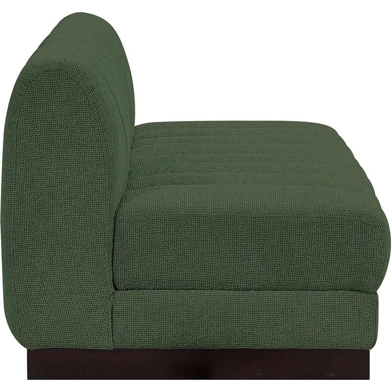 Pemberly Row Modern / Contemporary Green Fabric 2pc. Modular Sofa