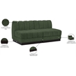 Pemberly Row Modern / Contemporary Green Fabric 2pc. Modular Sofa