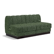Pemberly Row Modern / Contemporary Green Fabric 2pc. Modular Sofa