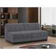 Pemberly Row Modern / Contemporary Grey Fabric 2pc. Modular Sofa