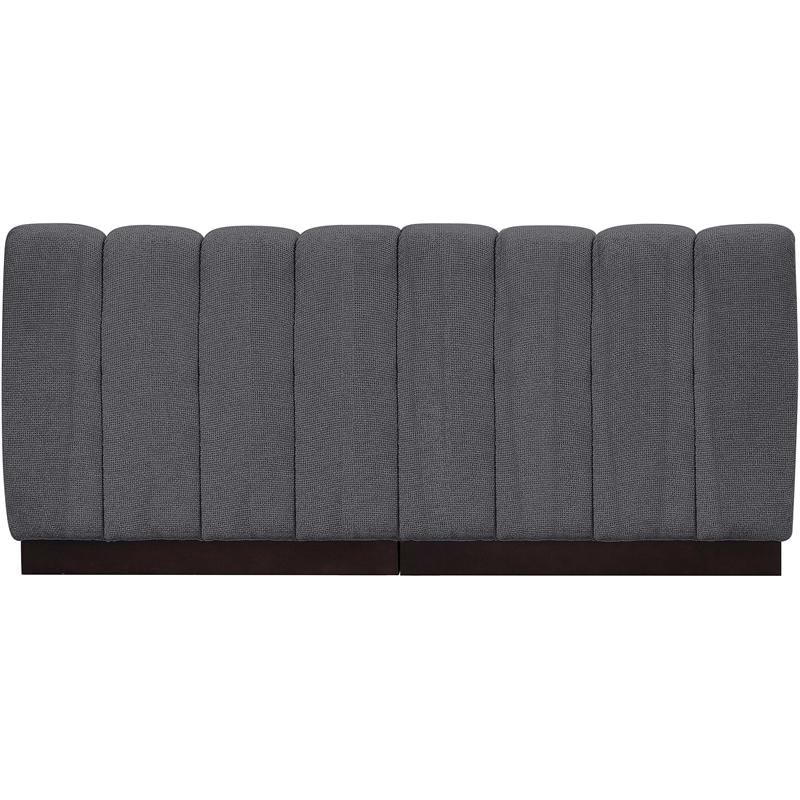 Pemberly Row Modern / Contemporary Grey Fabric 2pc. Modular Sofa