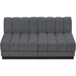 Pemberly Row Modern / Contemporary Grey Fabric 2pc. Modular Sofa