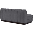 Pemberly Row Modern / Contemporary Grey Fabric 2pc. Modular Sofa