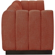 Pemberly Row 4-Piece Contemporary Fabric Modular Sofa in Cognac Orange