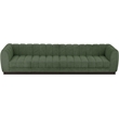 Pemberly Row 4-Piece Contemporary Fabric Modular Sofa in Green