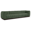 Pemberly Row 4-Piece Contemporary Fabric Modular Sofa in Green