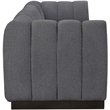 Pemberly Row 4-Piece Contemporary Fabric Modular Sofa in Dark Gray