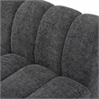 Pemberly Row 4-Piece Contemporary Fabric Modular Sofa in Dark Gray