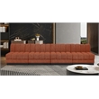 Pemberly Row Modern / Contemporary Cognac Fabric 4pc. Modular Sofa