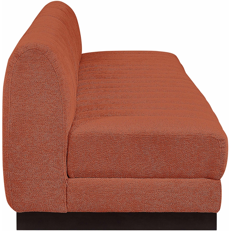 Pemberly Row Modern / Contemporary Cognac Fabric 4pc. Modular Sofa