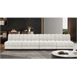 Pemberly Row Modern / Contemporary Cream Fabric 4pc. Modular Sofa