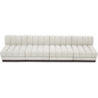 Pemberly Row Modern / Contemporary Cream Fabric 4pc. Modular Sofa