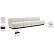 Pemberly Row Modern / Contemporary Cream Fabric 4pc. Modular Sofa