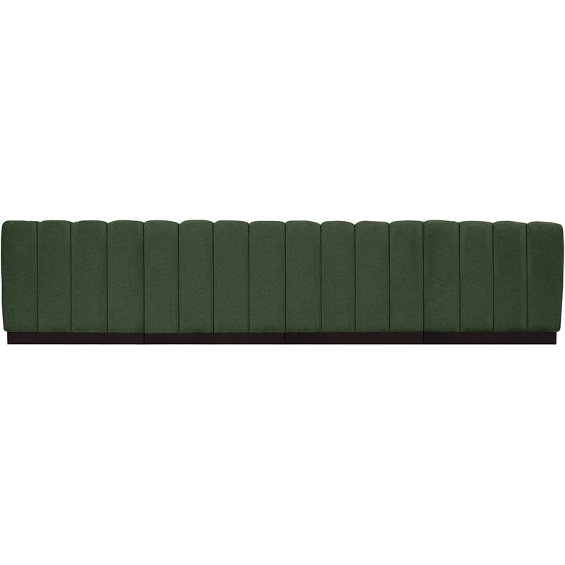 Pemberly Row Modern / Contemporary Green Fabric 4pc. Modular Sofa