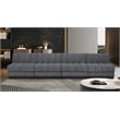 Pemberly Row Modern / Contemporary Grey Fabric 4pc. Modular Sofa