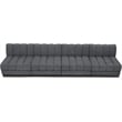 Pemberly Row Modern / Contemporary Grey Fabric 4pc. Modular Sofa