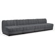 Pemberly Row Modern / Contemporary Grey Fabric 4pc. Modular Sofa