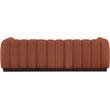 Pemberly Row 3-Piece Contemporary Fabric Modular Sofa in Cognac Orange