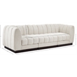 Pemberly Row 3-Piece Contemporary Fabric Modular Sofa in Cream