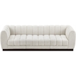 Pemberly Row 3-Piece Contemporary Fabric Modular Sofa in Cream