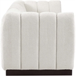 Pemberly Row 3-Piece Contemporary Fabric Modular Sofa in Cream