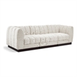 Pemberly Row 3-Piece Contemporary Fabric Modular Sofa in Cream