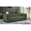 Pemberly Row 3-Piece Contemporary Fabric Modular Sofa in Green