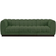Pemberly Row 3-Piece Contemporary Fabric Modular Sofa in Green