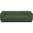 Pemberly Row 3-Piece Contemporary Fabric Modular Sofa in Green