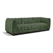 Pemberly Row 3-Piece Contemporary Fabric Modular Sofa in Green